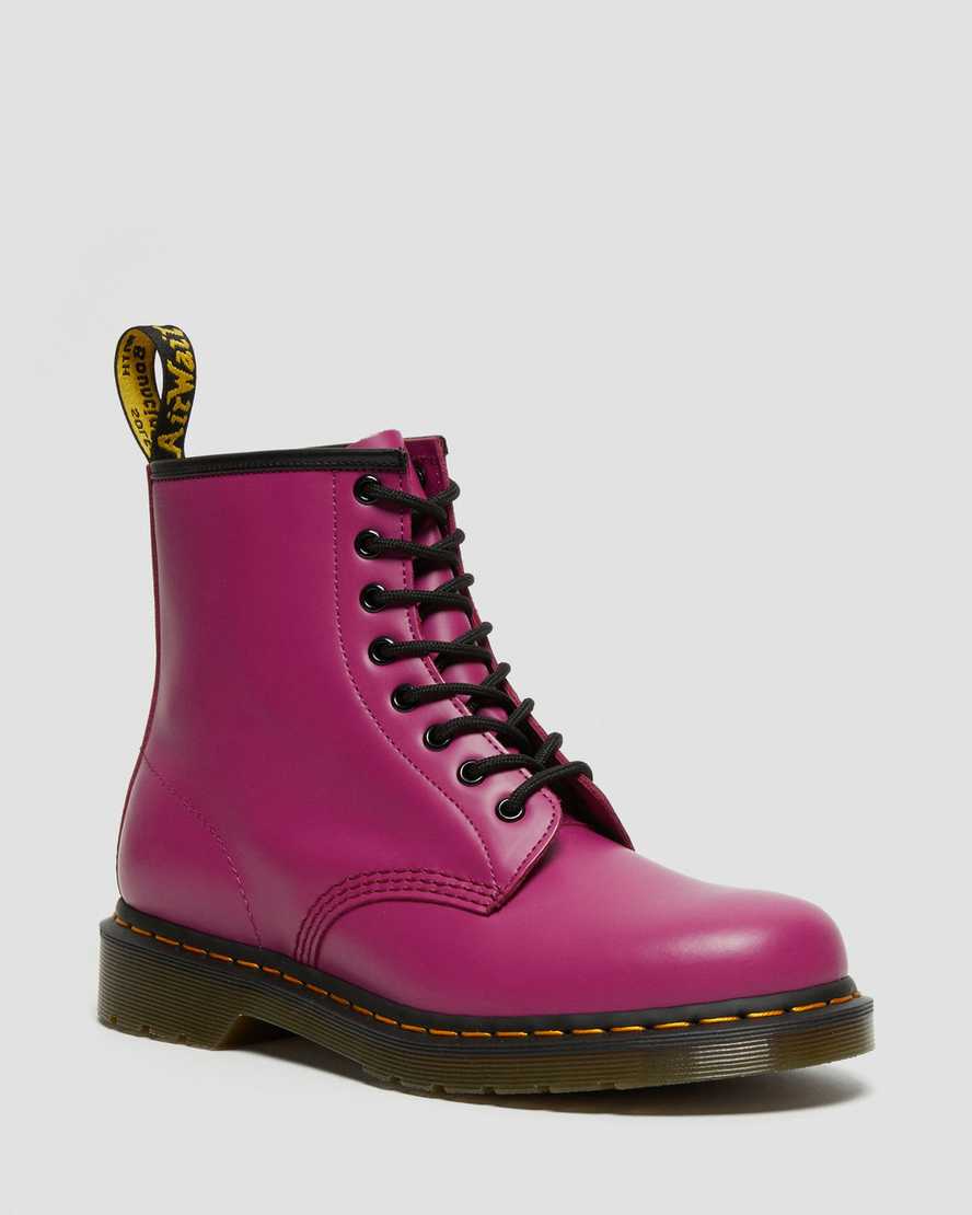 Dr. Martens 1460 Smooth Nahka Miesten Nauhalliset Nilkkurit - Fuksia Nilkkurit [863-JSAUOM]